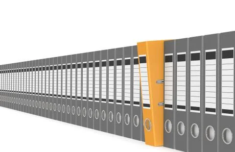 Office folders Stock Illustration
