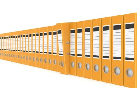 Office folders Stock Illustration