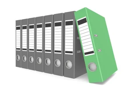 Office folders Stock Illustration