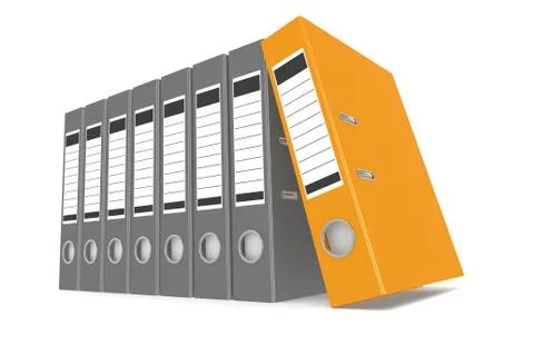 Office folders Stock Illustration