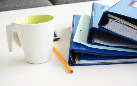 Office folders Foto stock
