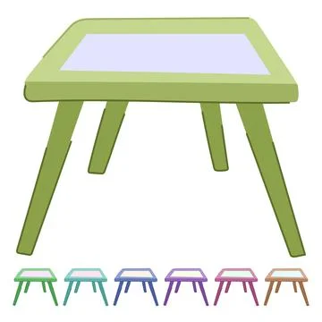 Office glass table vector cartoon graphic Stock Illustration