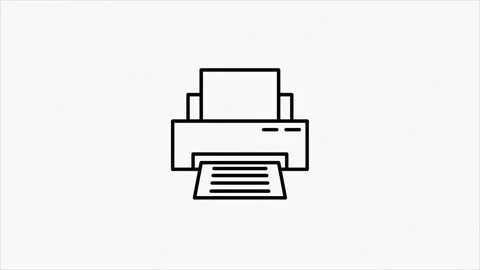Office icon. Glitch shadow icon set. Office, great design for any purposes Stock Footage 153837907