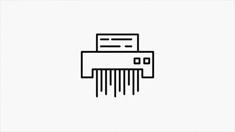 Office icon. Glitch shadow icon set. Office, great design for any purposes Stock Footage 153839072