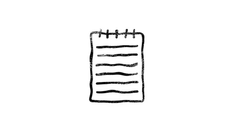 Office icon. Hand draw shadow icon. Office, great design for any purposes Stock Footage 153832338