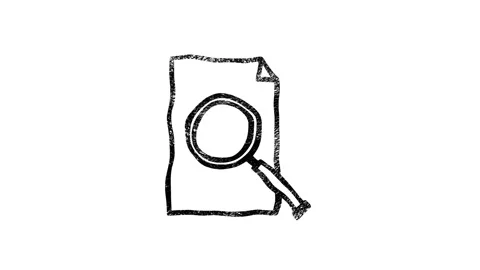 Office icon. Hand draw shadow icon. Office, great design for any purposes Stock Footage 153840517