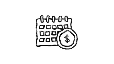 Office icon. Hand draw shadow icon. Office, great design for any purposes Stock Footage 153852028