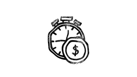 Office icon. Hand draw shadow icon. Office, great design for any purposes Stock Footage 153854266