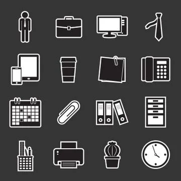 Office icon Stock Illustration