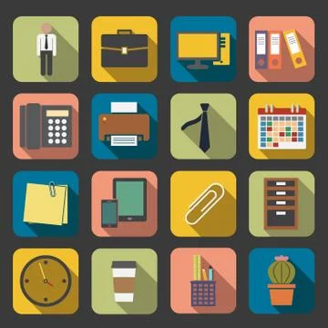 Office icon Stock Illustration