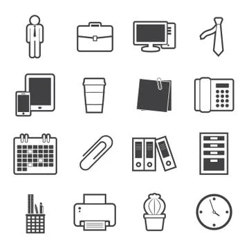 Office icon Stock Illustration