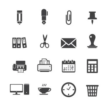 Office icon Stock Illustration