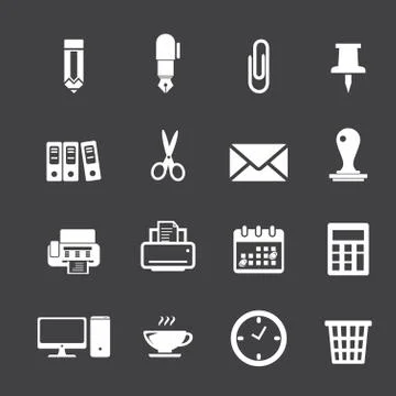 Office icon Stock Illustration