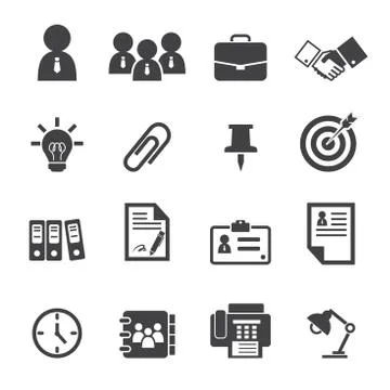 Office icon Illustrazione stock