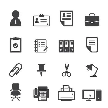 Office icon Stock Illustration
