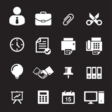 Office icon Illustrazione stock