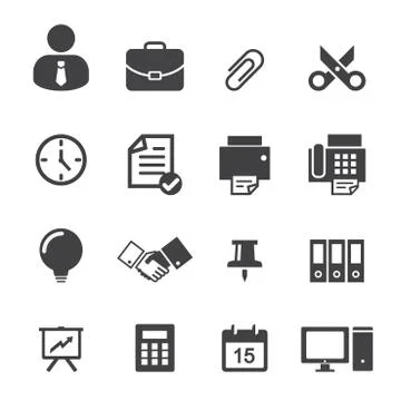 Office icon Stock Illustration