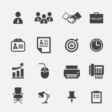 Office icon Stock Illustration