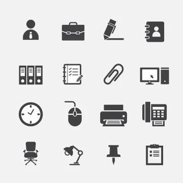 Office icon Stock Illustration