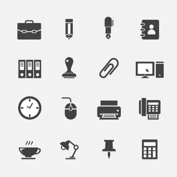 Office icon Stock Illustration