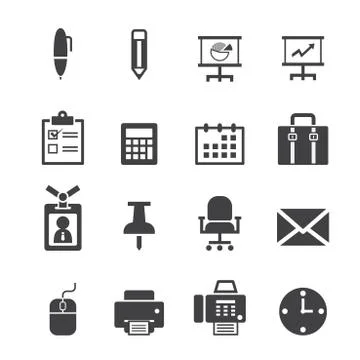 Office icon Stock Illustration