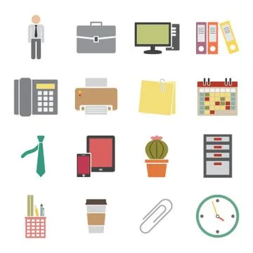 Office icon Stock Illustration