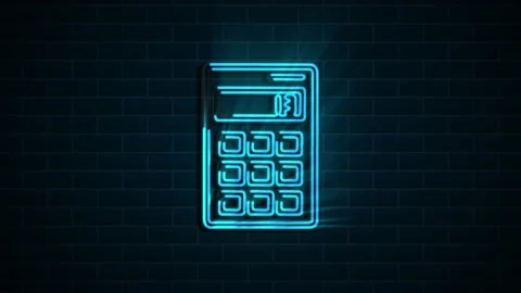 Office icon. Neon shadow icon. Office, great design for any purposes. Motion Stock Footage 153825992
