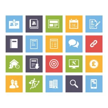 Office Icon Set Stock Illustration