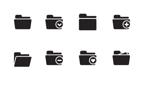 Office icon set Stock Illustration