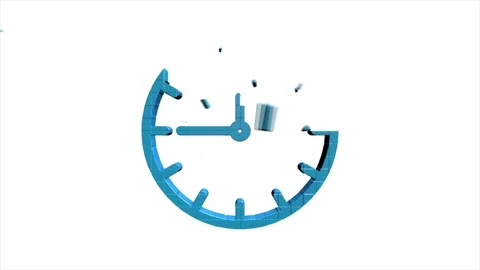 Office icon. Web 3D pixel icon set. Office, great design for any purposes Stock Footage 153872746