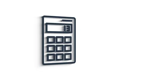 Office icon. Web 3D shadow icon set. Office, great design for any purposes Stock Footage 153821237