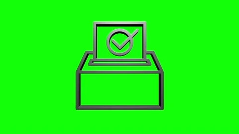 Office icon. Web 3D silver icon set. Office, great design for any purposes Stock Footage 153819755