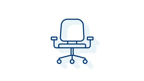 Office icon. Web icon set. Office, great design for any purposes. Motion Stock Footage 152594183