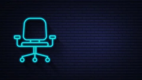 Office icon. Web icon set. Office, great design for any purposes. Motion Stock Footage 152599042