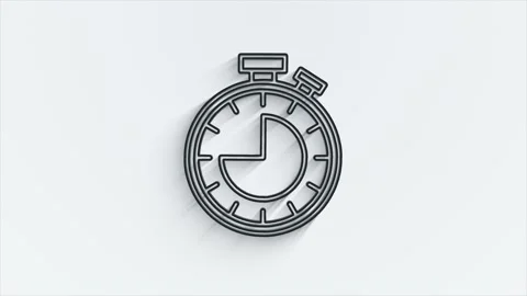 Office icon. Web line shadow icon set. Office, great design for any purposes Stock Footage 153861719