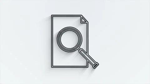 Office icon. Web line shadow icon set. Office, great design for any purposes Stock Footage 153865269