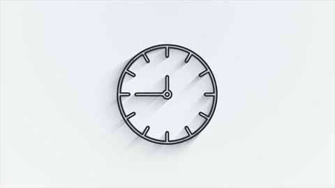 Office icon. Web line shadow icon set. Office, great design for any purposes Stock Footage 153872019