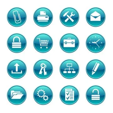 Office Icons Sets Stock Illustration