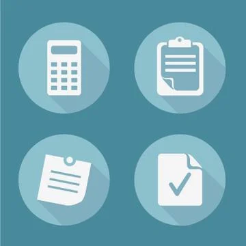 Office Icons Sets Stock Illustration