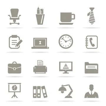 Office icons9 스톡 사진