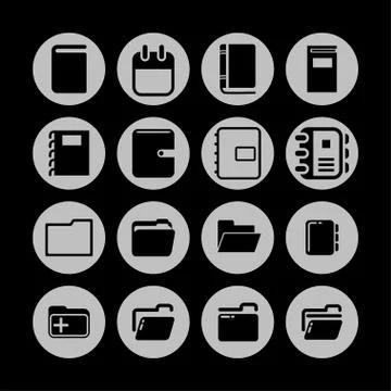 Office icosn Stock Illustration