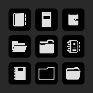Office icosn Stock Illustration