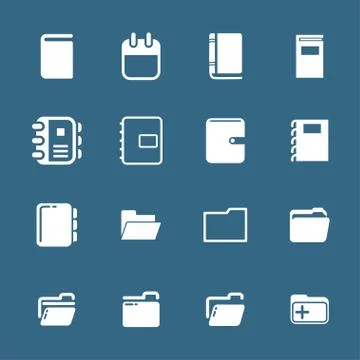 Office icosn Stock Illustration