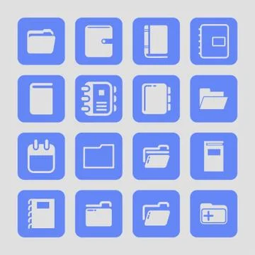 Office icosn Stock Illustration