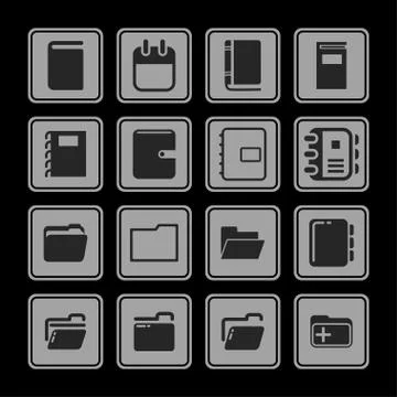 Office icosn Stock Illustration