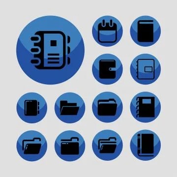 Office icosn Stock Illustration