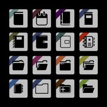 Office icosn Stock Illustration