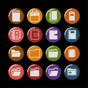 Office icosn Stock Illustration