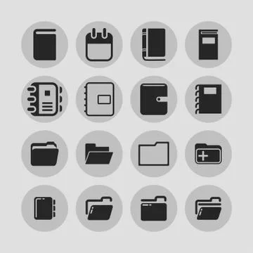 Office icosn Stock Illustration