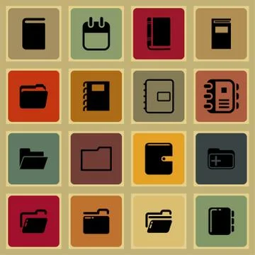 Office icosn Stock Illustration